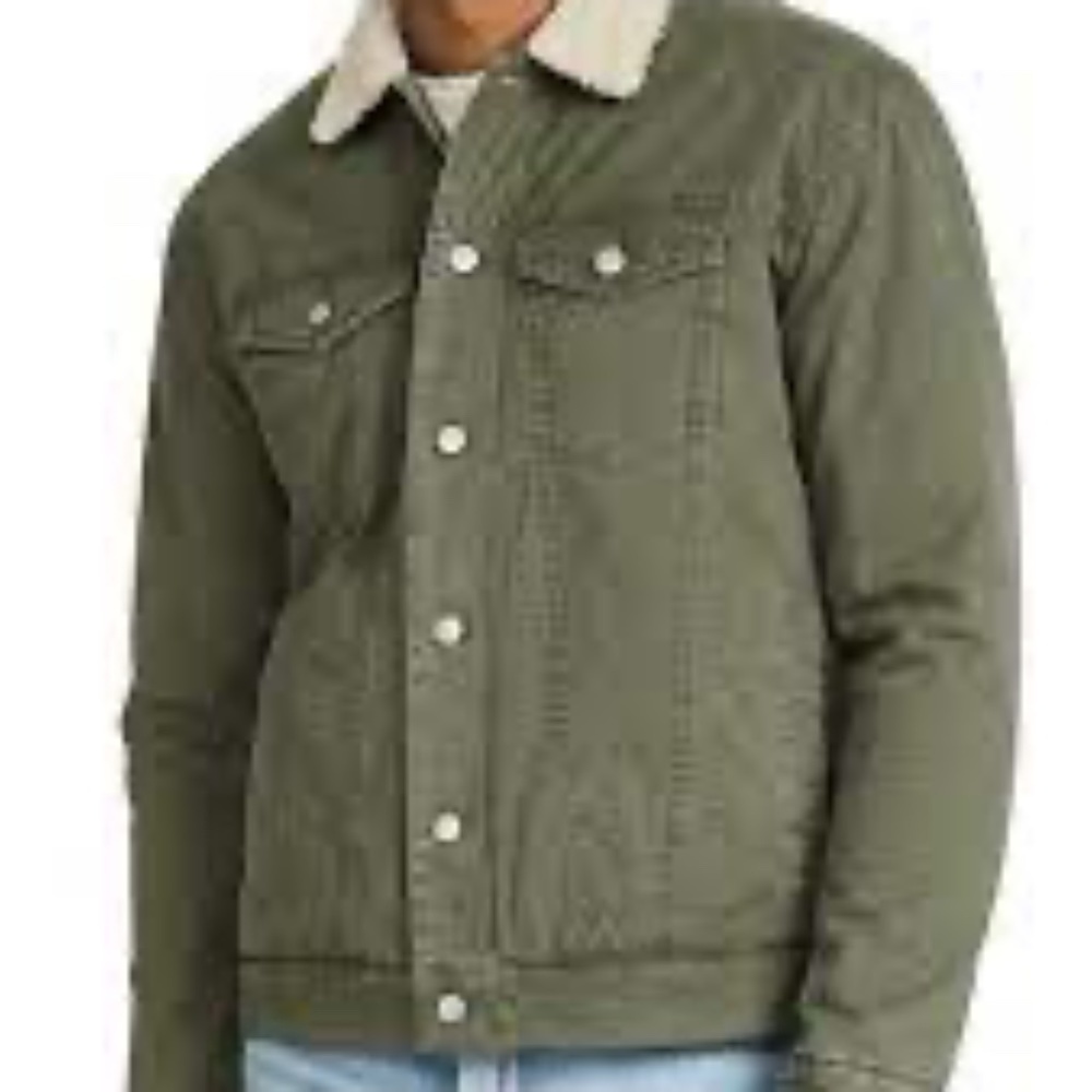 Rails Mckinley Olive Fleece Lined Tracker Jacket Men's Sz XL